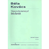 KOVACS:TRIBUTE TO THE MEMORY OF BELA BARTOK CLARINET & PIANO