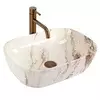 REA-U3601 - Umivalnik na pult BELINDA 33x46,5 cm keramika/bež/imitacija kamna