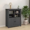 Komoda siva 83 x 41,5 x 100 cm od masivne borovine