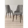 Hanah Home Set stolica Neta, 46x95x42 cm, 4 komada, Braon-sive