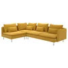 SÖDERHAMN Ugaona sofa, 4-sed, bez stranice/Kelinge tamnožuta