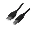 Lanberg USB kabel Lanberg CA-USBA-10CC-0018-BK 2.0 USB A na USB B, 1.8 m, črn, zlato kontaktno prevlečenje