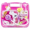 slomart Zdravniški komplet LEAN TOYS v kovčku z dodatki (Roza)