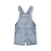 MINOTI Hlače z naramnicami moder denim / rumena / roza / rdeča