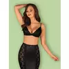 Sexy set 2-delni Blanita crne boje - S/M