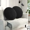 Jastučići za sjedenje 2 pcs Crna O60 x 21 cm Baršun