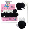 Gel pisalo LEAN Vtič Črn Pompon, modri tuš, 17cm