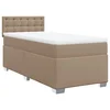 vidaXL vidaXL Box spring postelja z vzmetnico kapučino 100x200cm umetno usnje, (21310834)