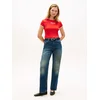 Tommy Hilfiger Majica WW0WW49245 Rdeča Slim Fit