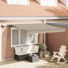 Skrovita tenda Bež 300 x 250 cm tkanina