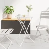 Stol za vrt Bijelo 50 x 50 x 72 cm Metal
