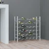 Stalak za vino za 36 boca bijeli metalni
