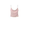 MANGO Top ILLO roza / karminsko rdeča / off-bela