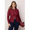 Trendyol Curve Ženska bluza Tbbaw26Af00078, Bordo