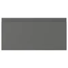 VOXTORP Front fioke, tamnosiva, 40x20 cm