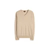 GOBI Cashmere Pulover Mens Essential Cashmere V-Neck Sweater bež