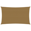 vidaXL Senčno jadro 160 g/m2 taupe 5×8 m HDPE