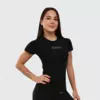 GymBeam Ženska majica kratkih rukava FIT Black