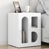 Noćni ormarić 2 pcs Bijelo 40 x 35 x 50 cm Konstruirano drvo