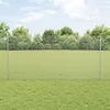 Zavarena žičana ograda s postom 50 x 1,2 m Srebrna Mreža
