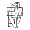Wallity Zidna dekoracija Think-M, 50x30 cm, Crna