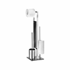 WENKO 22983100 - WC četka RIVALTA 18x70 cm inox/srebrna/crna