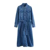 Next Dolga srajca moder denim