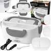 45W električna grelna lunch box posoda za hrano 1100ml 12-230V siva