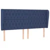 shumee vidaXL Vzglavje z ušesi modro 203x23x118/128 cm blago