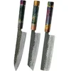 Set damašćanskih kuhinjskih noževa SE-37549 - Višebojni KP37549