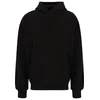 Mens Light Terry Hoody Sweatshirt - Black