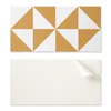 shumee Komplet samolepilnih PVC ploščic z geometrijskimi trikotniki v kvadratih 6x60x30 cm