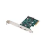 Lanberg Omrežna kartica PCI Express X1 -> 2x USB-C 3.2 Gen 2x1, nizki profil