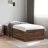 Okvir za krevet smeđi hrast 75x190 cm konstruirano drvo