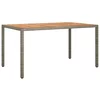 Stol za vrt Siva 150 x 90 x 75 cm poliratan