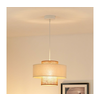Brilagi - Lestenec na vrvici DALLAS 1xE27/15W/230V pr. 30 cm rjava/krem barva/bela