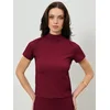 Sinsay - Rebrasta majica - burgundy
