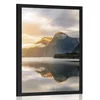 Plakat fascinantni sončni vzhod v gorah - 60x90 no frame