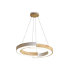LED luster na sajli LED/32W/230V 3000K, bela/drvo