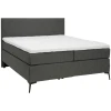 Hom`in POSTELJA BOXSPRING 120 cm x 200 cm , tekstil antracit, črna