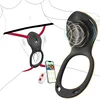 SuperLove Rose Wearable Clitoral Massager & Penis Ring with Remote & App Black