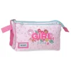 Enso girl zone prazna pernica sa 3 pregrade - pink ( 99.343.21 )
