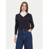 TOMMY HILFIGER Pulover  mornarska / rdeča / bela