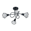 Sollux SL.1109 - Luster na štapu ARTEMIS 3xE14/40W/230V crna