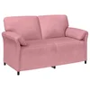 Vidaxl Kavč za 2 osebi Roza 158 x 83 x 95 cm Žamet