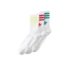 ADIDAS ORIGINALS Nogavice 3 STRIPES CREW SOCKS 3 pastelno rumena/žad/rdeča/bela