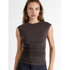 Busem Bluza Blusen temno rjava