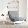Futon na razvlačenje s madracem bijeli 90x206x11 cm borovina