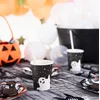 PartyPal Papirnati lončki z motivom duha za noč čarovnic 220 ml 6 kosov