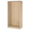 PAX Okvir garderobera, belo b. im. hrastovine, 100x58x201 cm